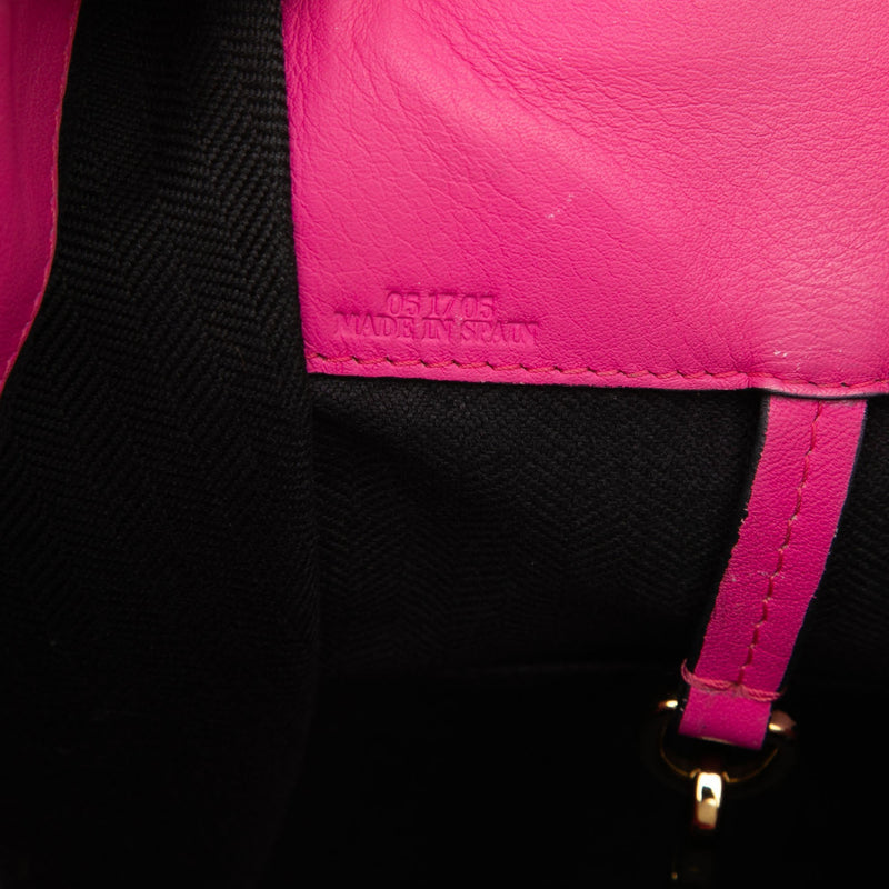 Small Bicolor Calfskin Hammock Bag - Image 6
