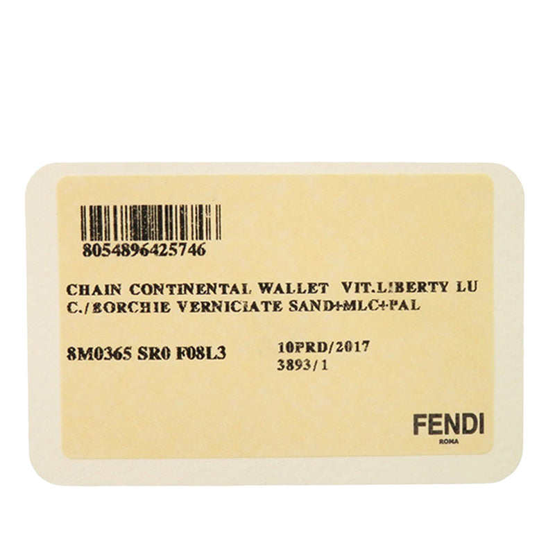 Vitello Liberty Studded Continental Wallet with Chain - Image 11