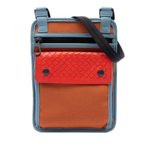 Nappa Intrecciato Trimmed Nylon High Tech Crossbody - Image 1
