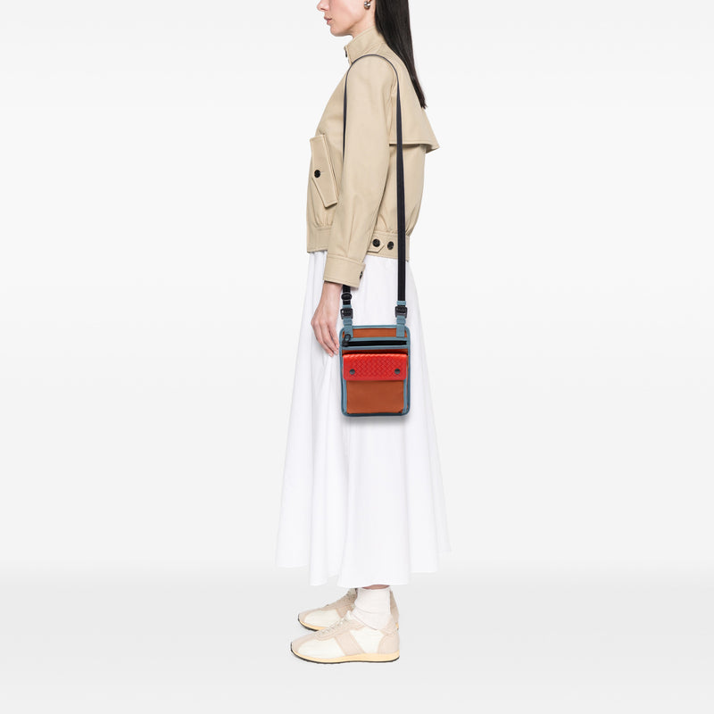 Nappa Intrecciato Trimmed Nylon High Tech Crossbody - Image 6