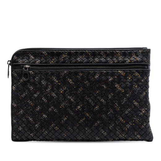 Nappa Intrecciato Micro Dot Clutch - Image 1