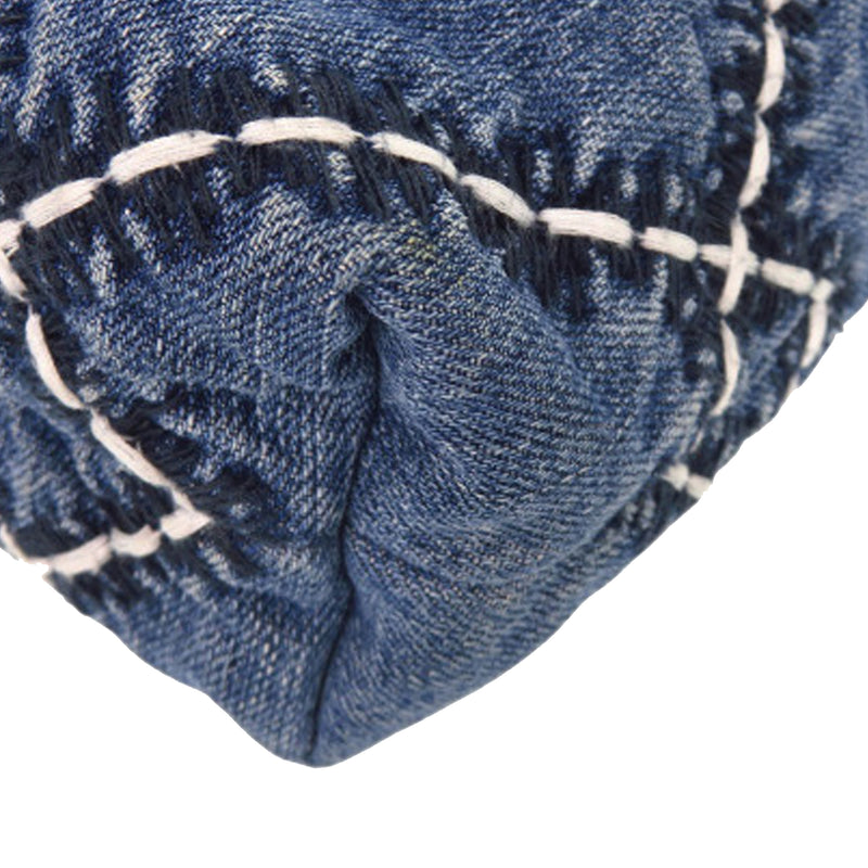 Mini Denim Stitched 22 Handbag - Image 10