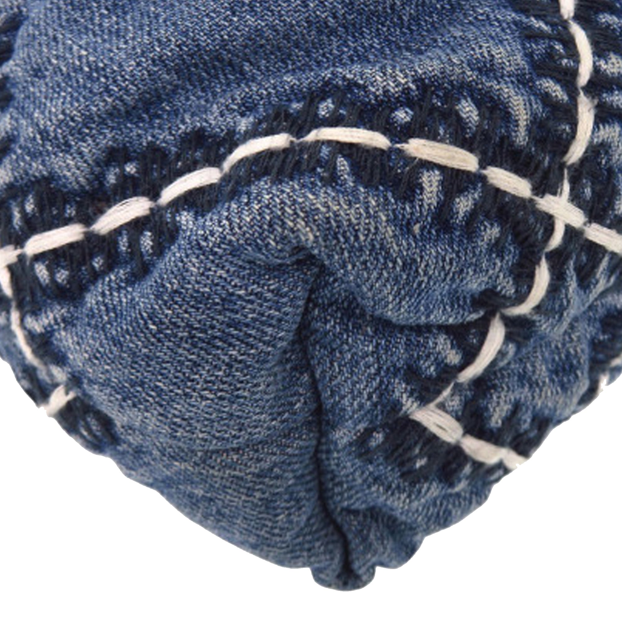 Mini Denim Stitched 22 Handbag - Image 11