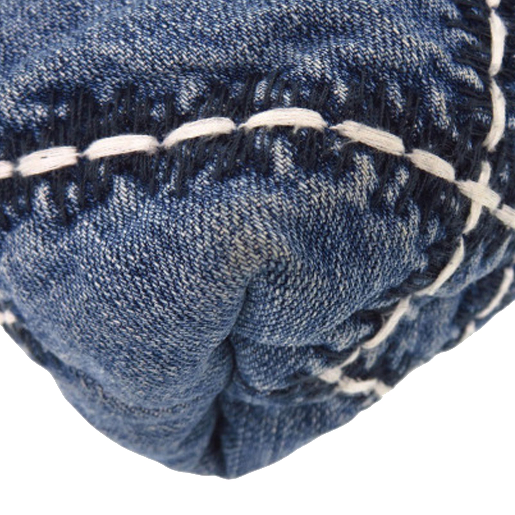 Mini Denim Stitched 22 Handbag - Image 8