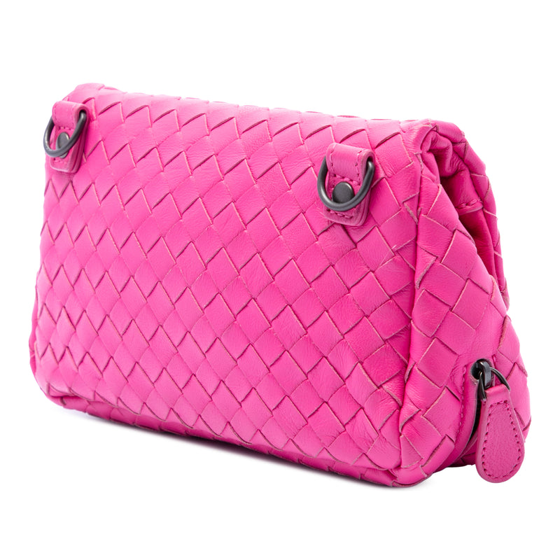 Mini Nappa Intrecciato Expandable Chain Flap Crossbody - Image 2
