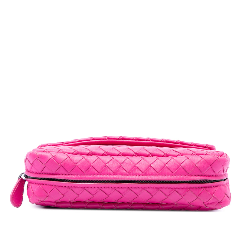 Mini Nappa Intrecciato Expandable Chain Flap Crossbody - Image 3