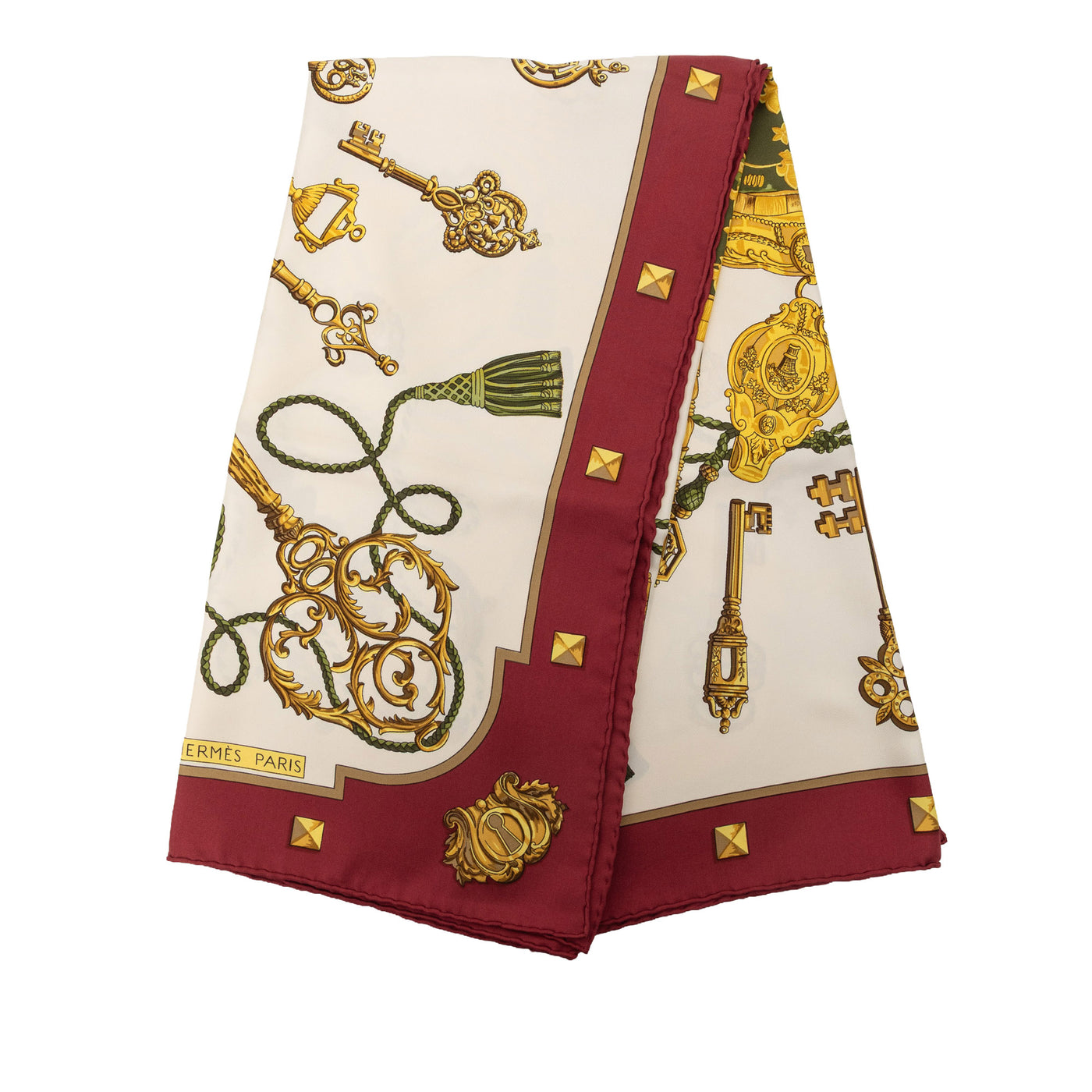 Les Cles Silk Scarf 90 - Image 1