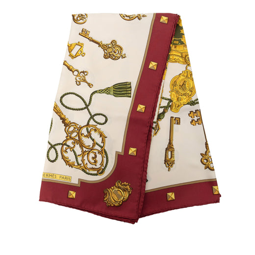 Les Cles Silk Scarf 90 - Image 1