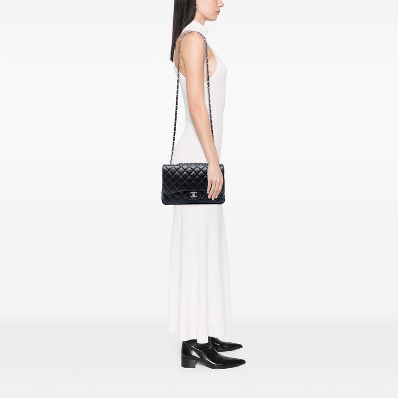 Jumbo Classic Lambskin Single Flap - Image 5