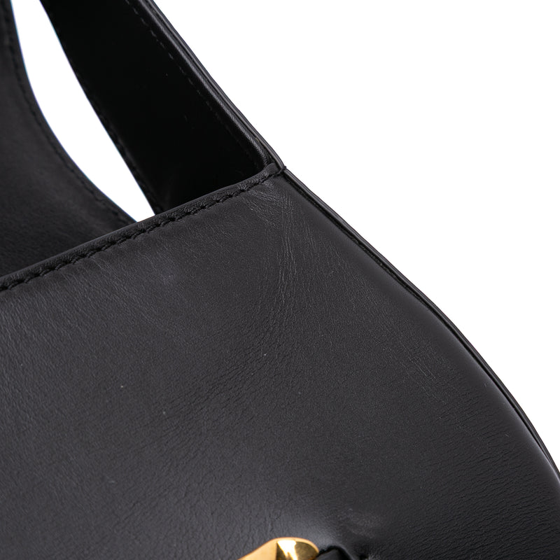 Medium Leather Vlogo Chain Shoulder Bag - Image 5