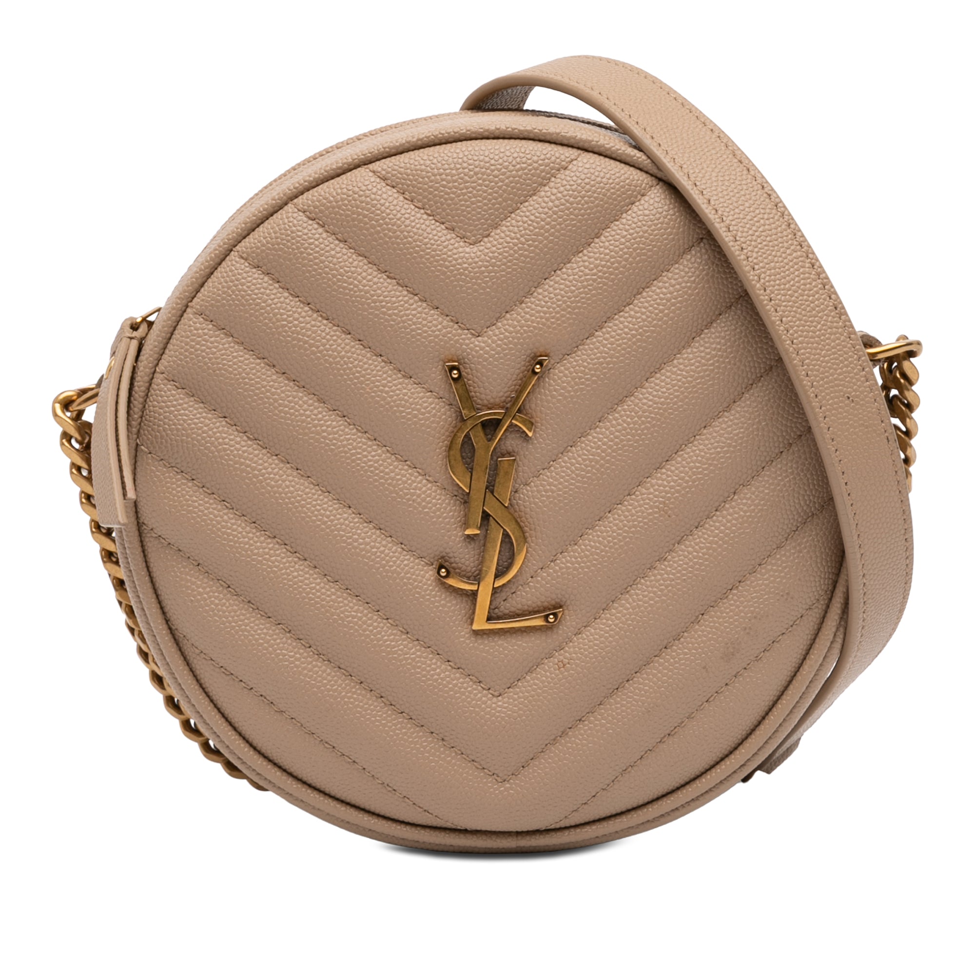 Grain De Poudre Chevron Round Vinyle Camera Bag - Image 1