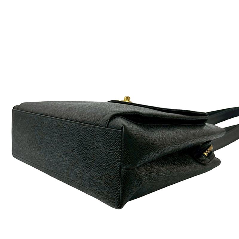 CC Caviar Front Pocket Chain Tote - Image 4
