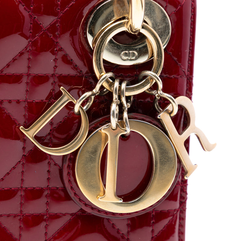 Mini Patent Cannage Lady Dior - Image 5