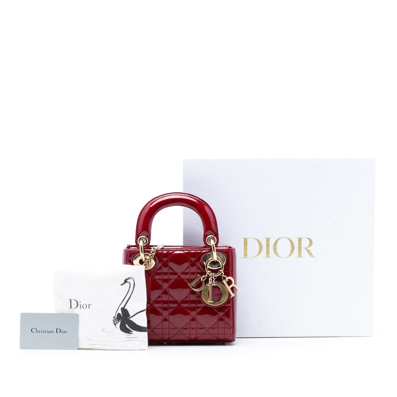 Mini Patent Cannage Lady Dior - Image 8