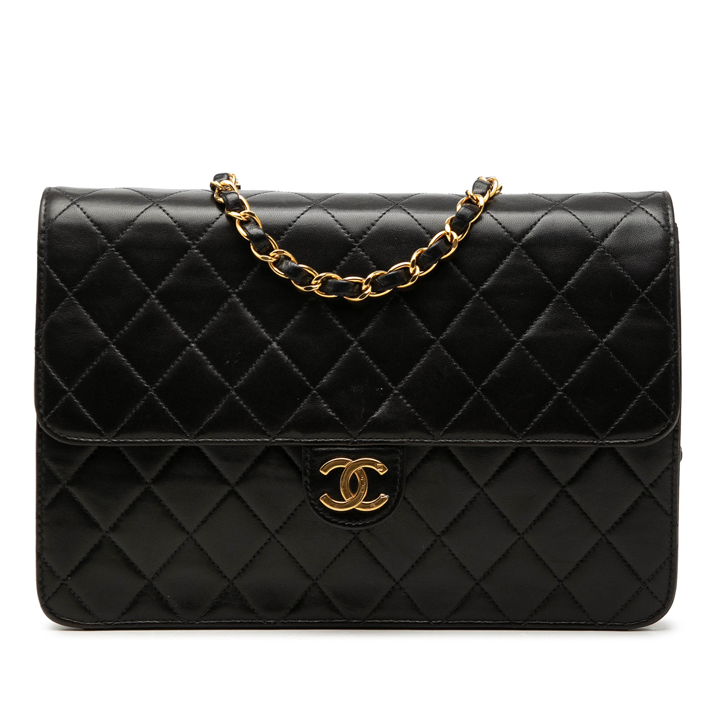 CC Quilted Lambskin Single Flap - Image 1
