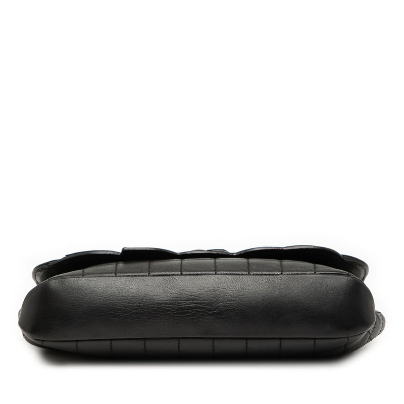 Camellia CC Choco Bar No 5 Lambskin Shoulder Bag - Image 3