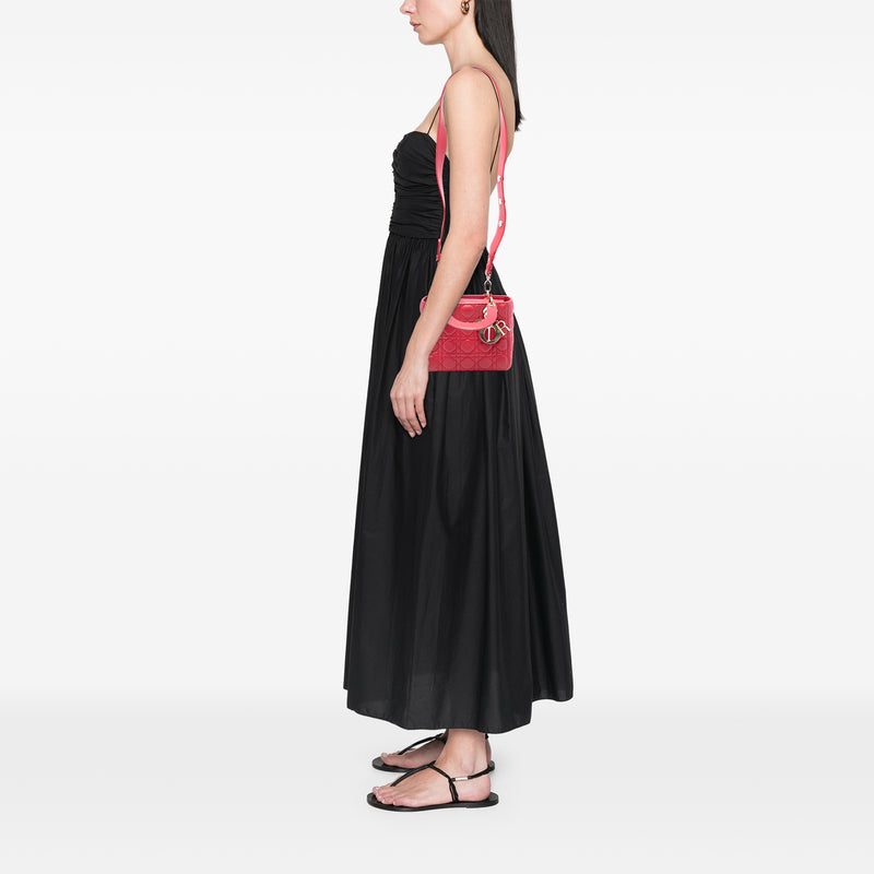 Small Lambskin Cannage My ABCDior Lady Dior - Image 7