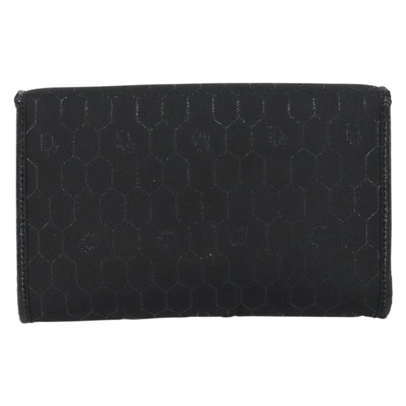 Christian Dior Vintage Honeycomb Canvas Black Bag