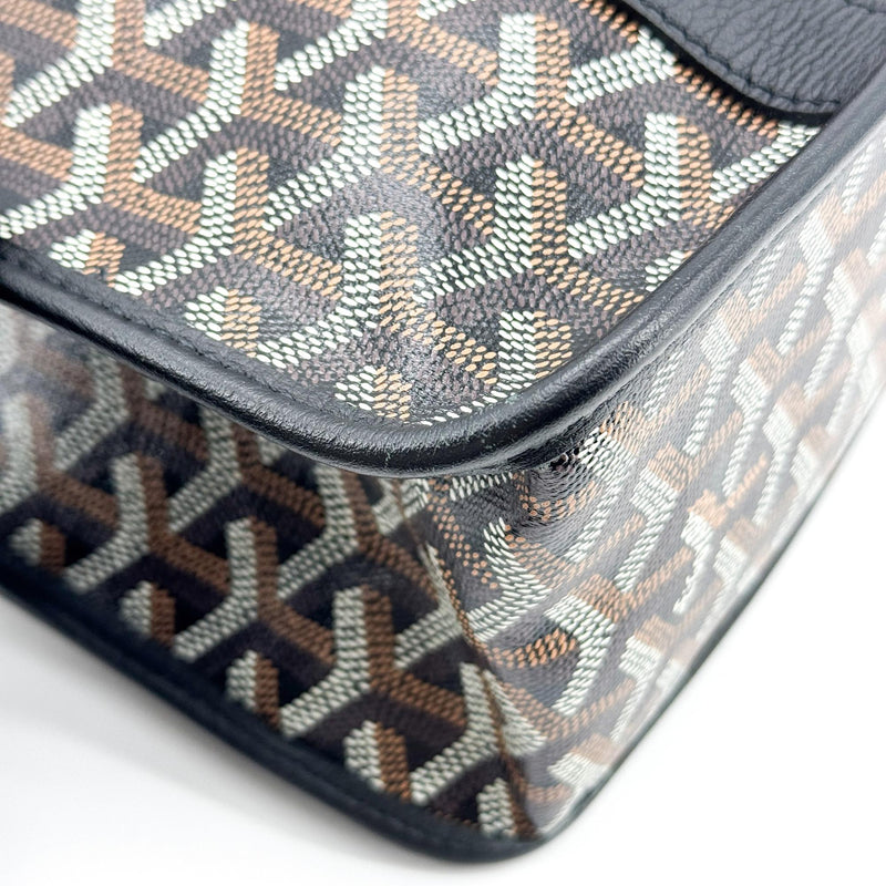 Goyard Bourgogne Coated Canvas Black Bag