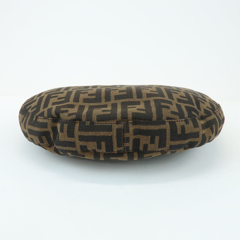 Fendi Flap Hobo Zucca Canvas Brown