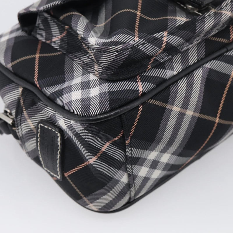 Burberry Nova Check Blue Label Nylon Black Bag