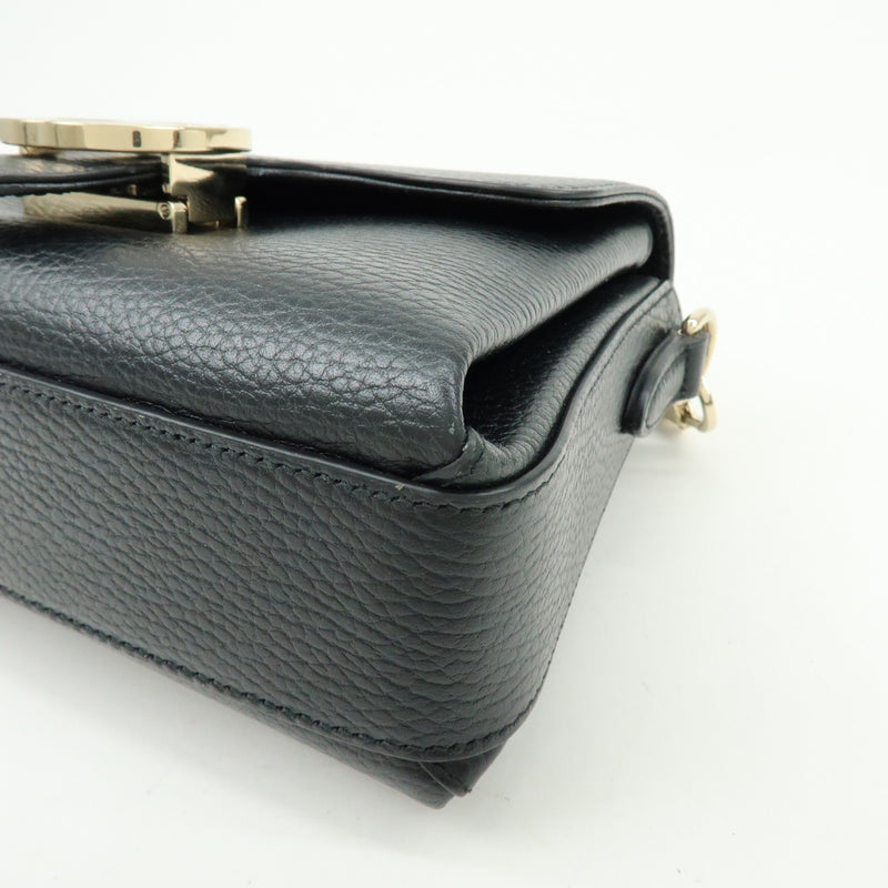 Gucci Interlocking Leather Black Bag