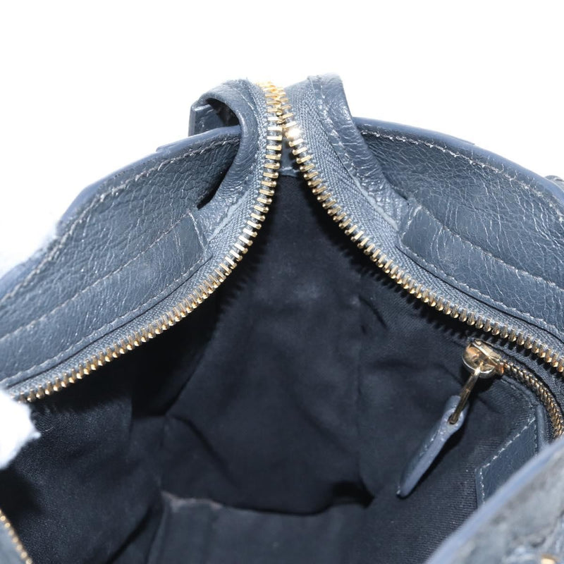 Balenciaga City Giant Studs Leather Gray Bag