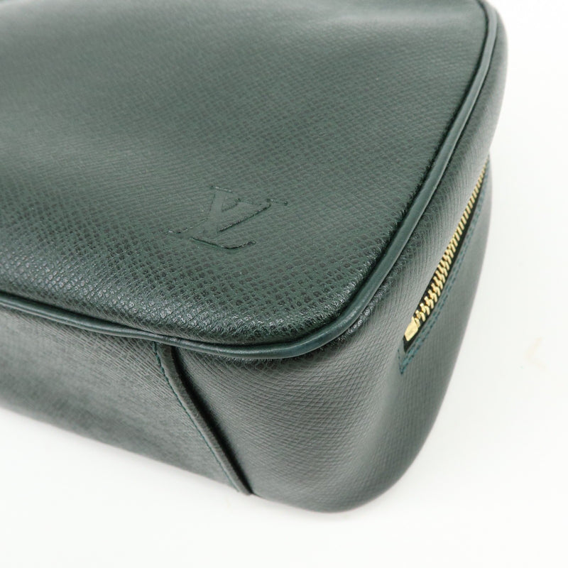 Louis Vuitton Toiletry Pouch Taiga Leather Green
