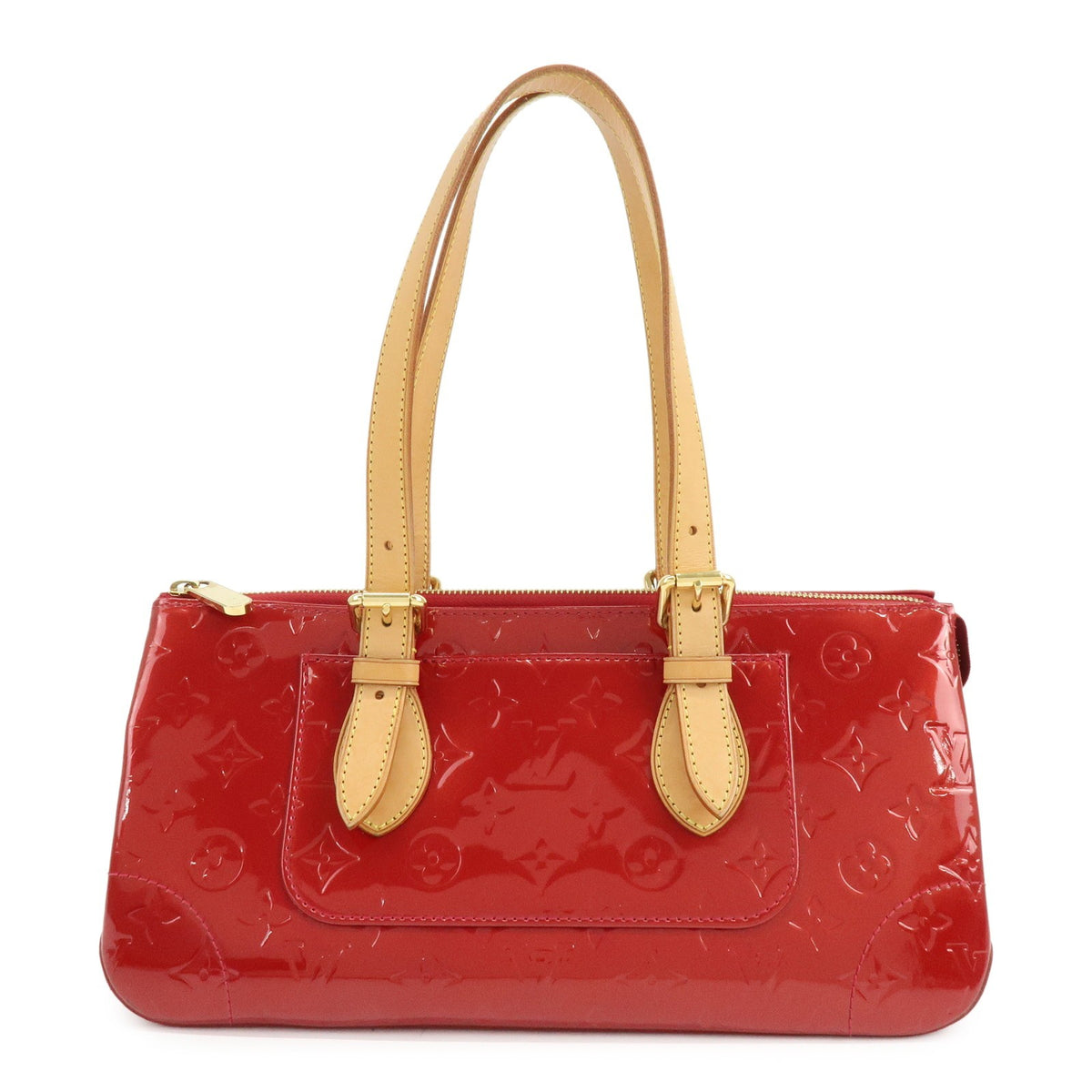 Louis Vuitton Rosewood Avenue Monogram Vernis Red Patent_leather Bag