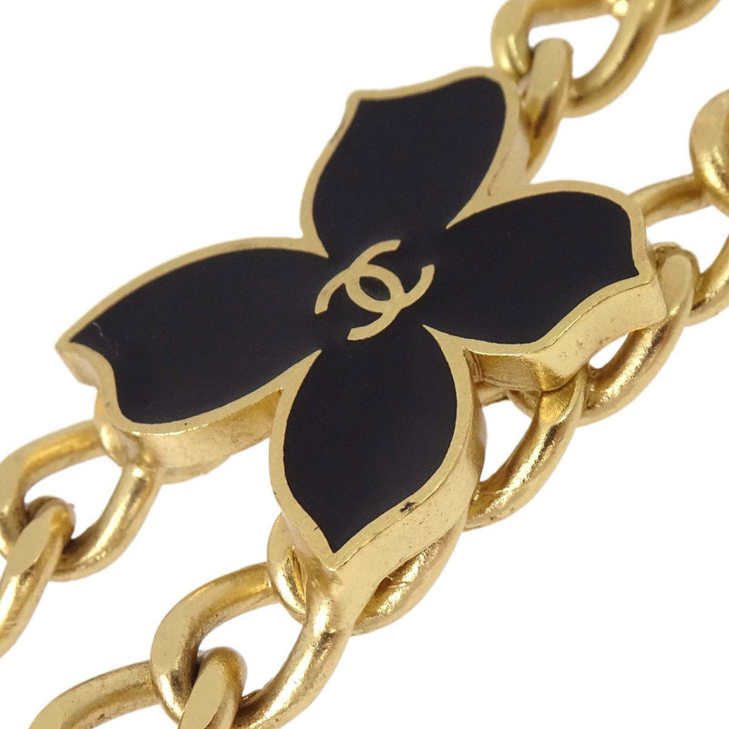 Chanel Necklace Flower Metal Gold Gold_plated Bijoux
