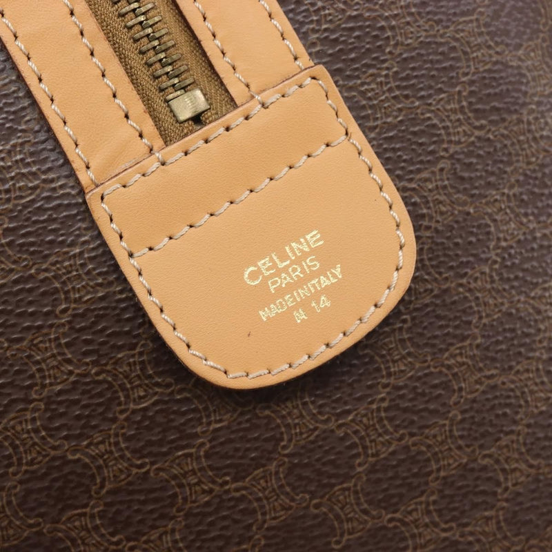 Celine Handbag Canvas Brown Bag