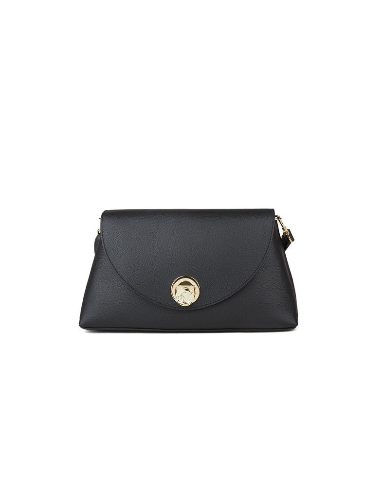 Coccinelle Nikla Shoulder Bag — Black Cowhide