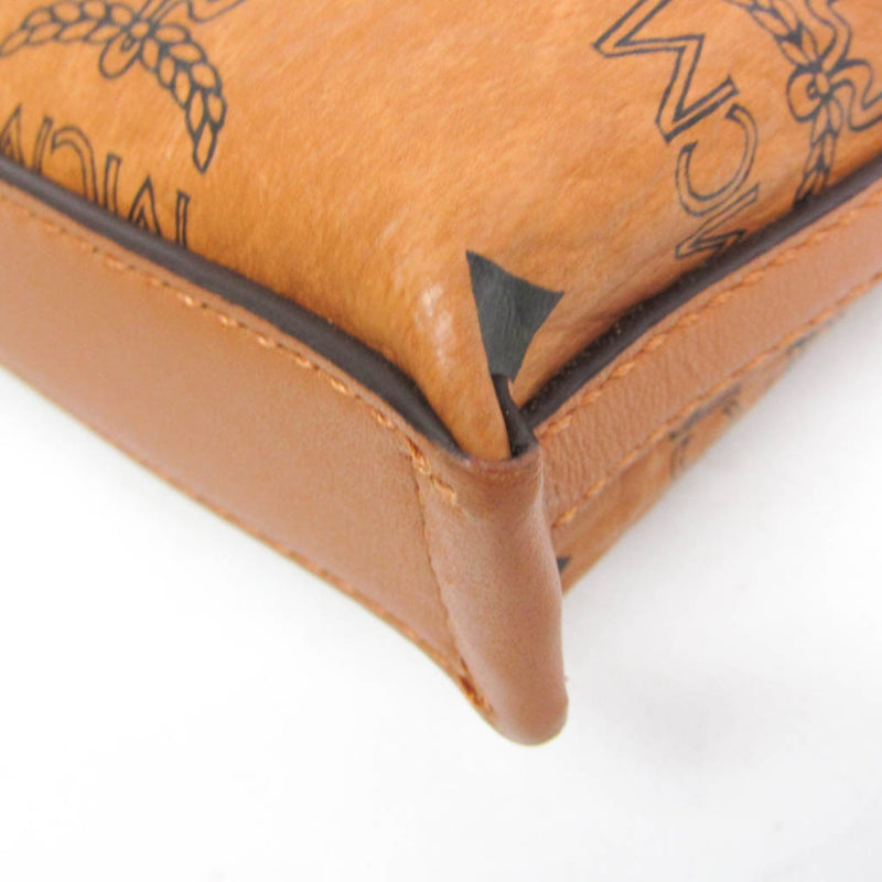 Mcm Visetos Leather Brown Bag