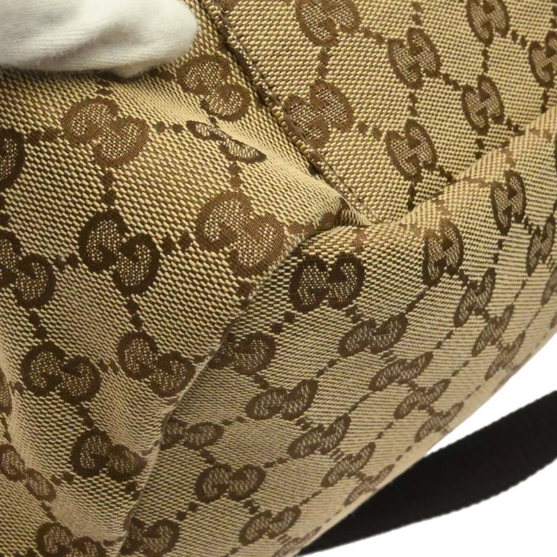 Gucci Buckle Messenger Gg Canvas Beige