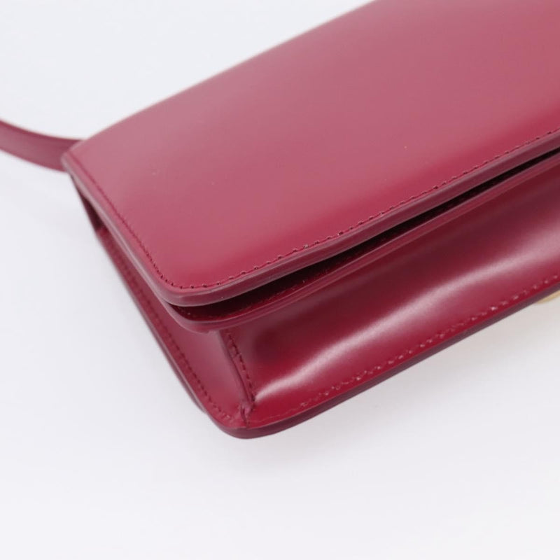 Bottega Veneta Bv Classic Smooth Calfskin Burgundy Leather Bag