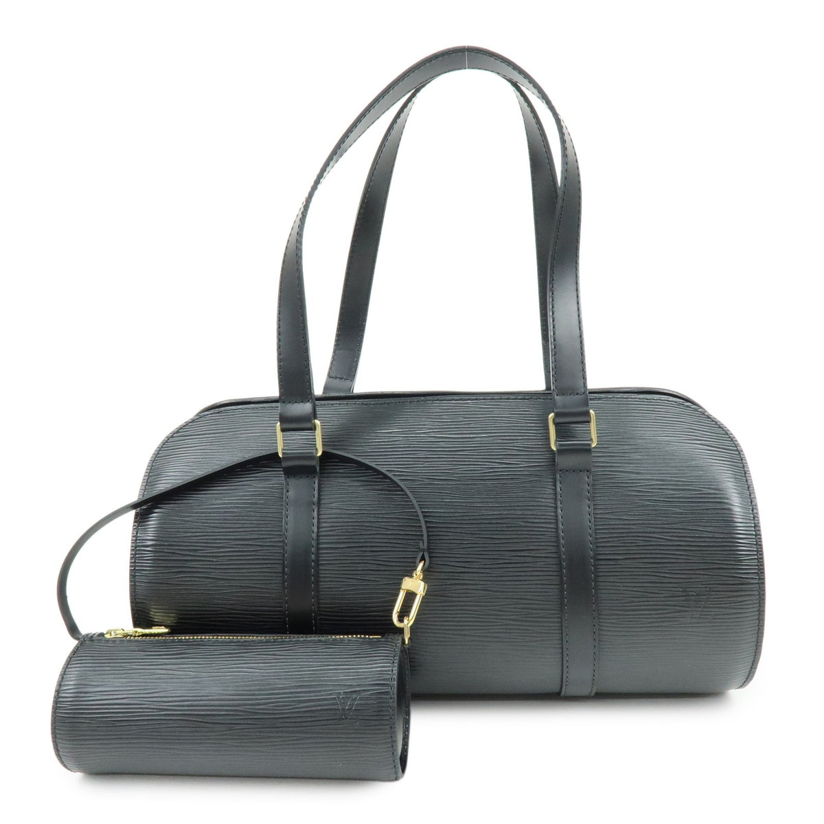 Louis Vuitton Soufflot Epi Leather Black Bag
