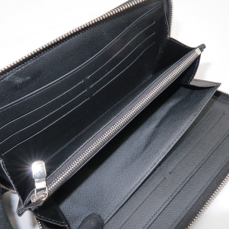 Louis Vuitton Zippy Organizer Taiga Leather Black Accessory