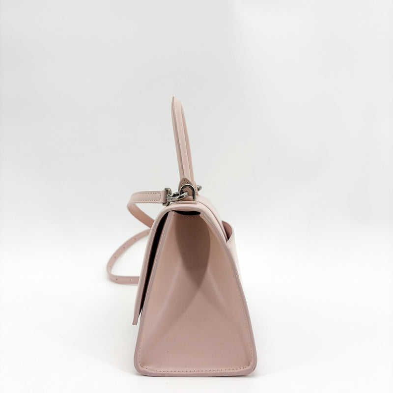 Balenciaga Hourglass Top Handle Leather Pink Bag