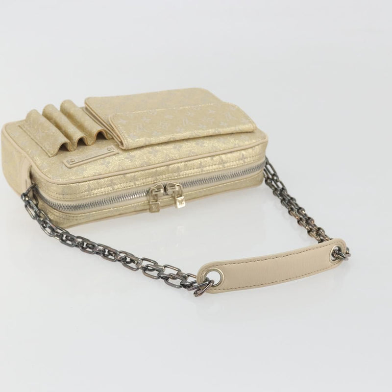 Louis Vuitton Mckenna Mini Lin Gold Canvas Bag