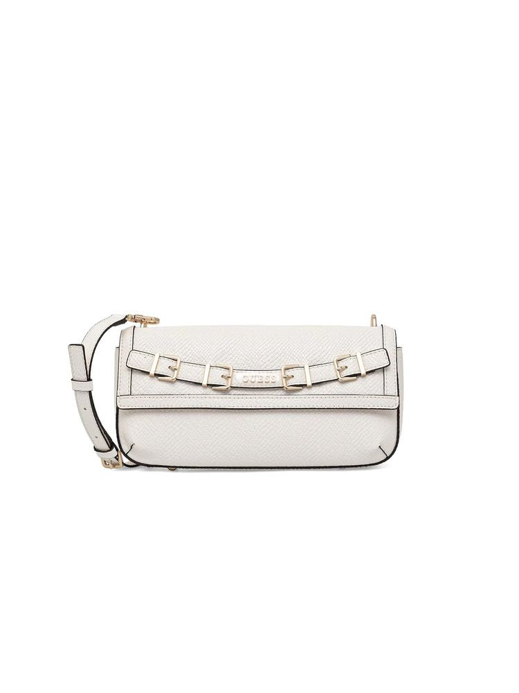 Guess Polyurethane Shoulder Bag — White