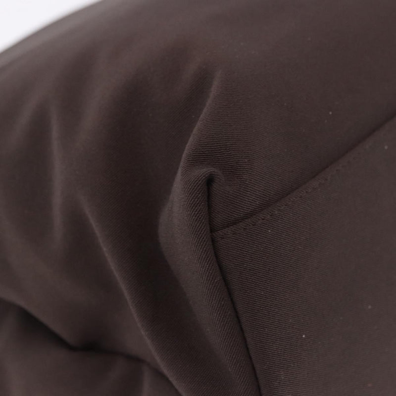 Salvatore Ferragamo Gancini Canvas Brown Bag