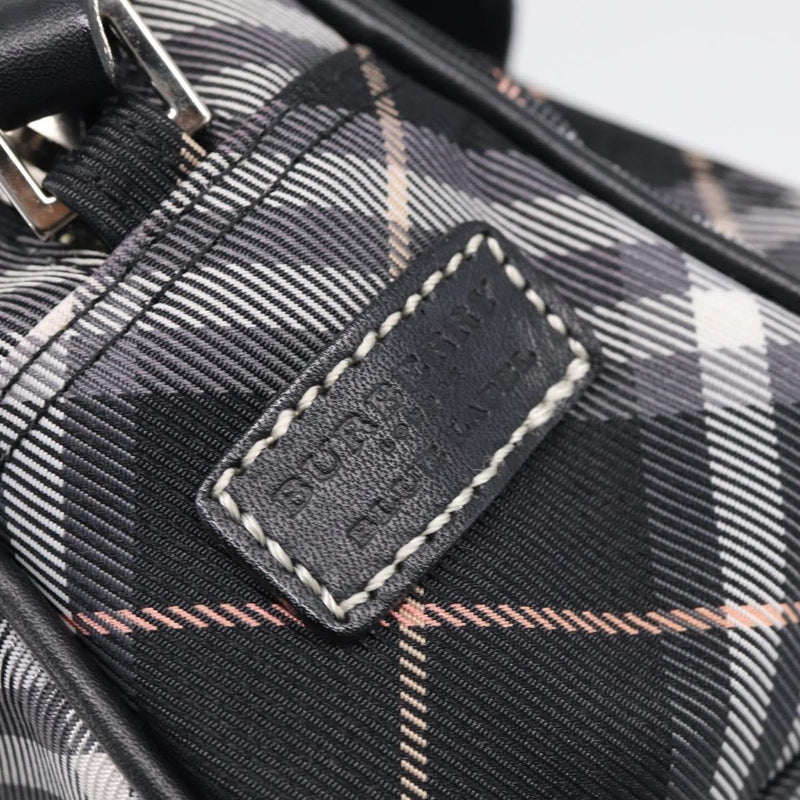 Burberry Nova Check Blue Label Nylon Black Bag