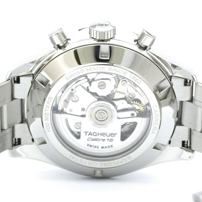 Tag Heuer Carrera Calibre 16 Heritage Chronograph Automatic Watch Stainless Steel 41 None Watches
