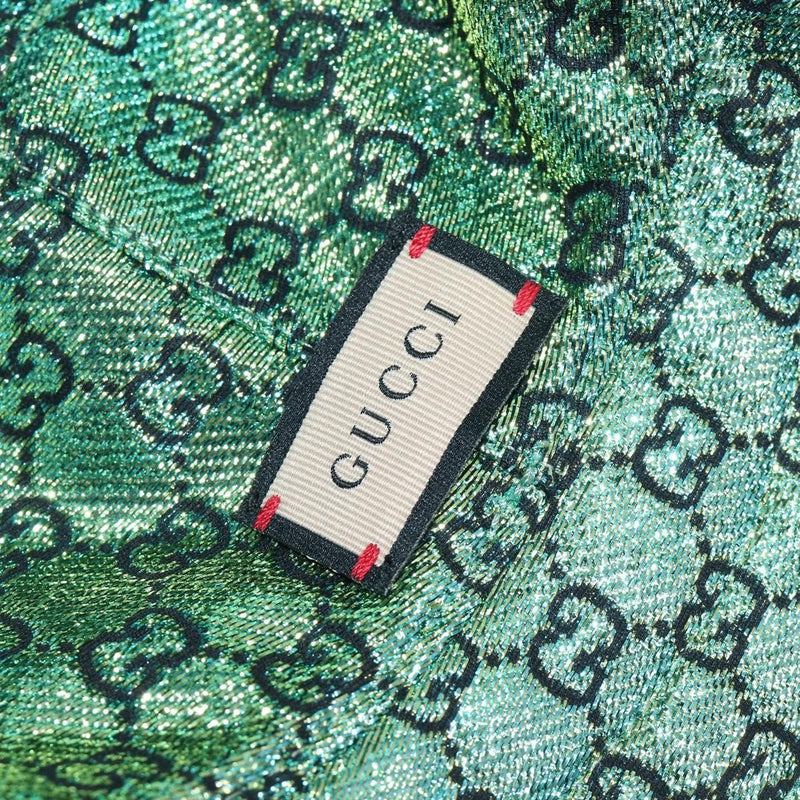 Gucci Reversible Bucket Hat Multicolor Gg Canvas Green Cotton