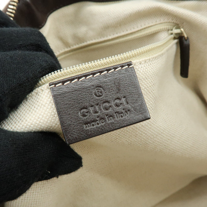Gucci Sukey Top Handle Satchel Guccissima Leather Brown