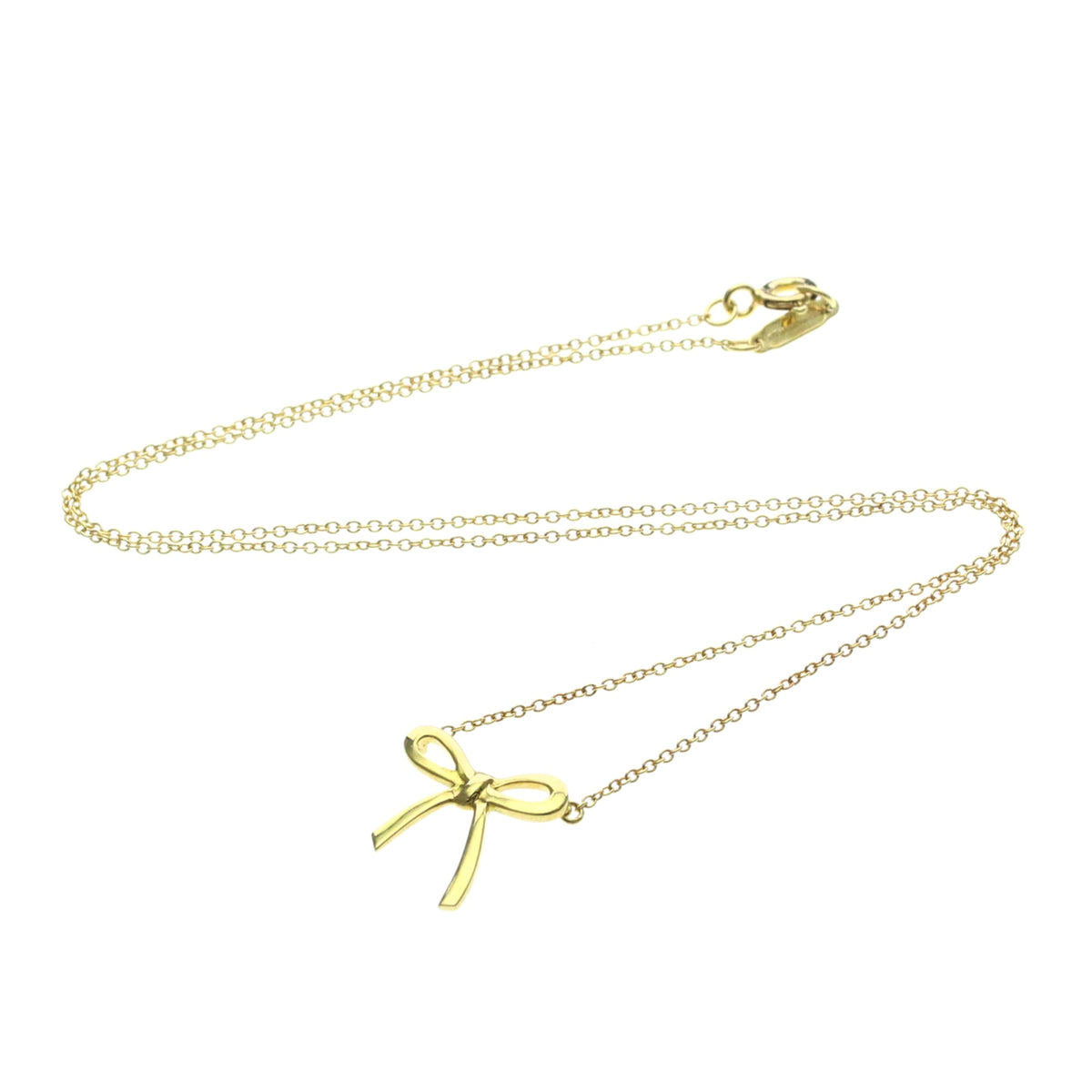 Tiffany & Co. Bow Pendant 18k Yellow Gold Yellow_gold Bijoux
