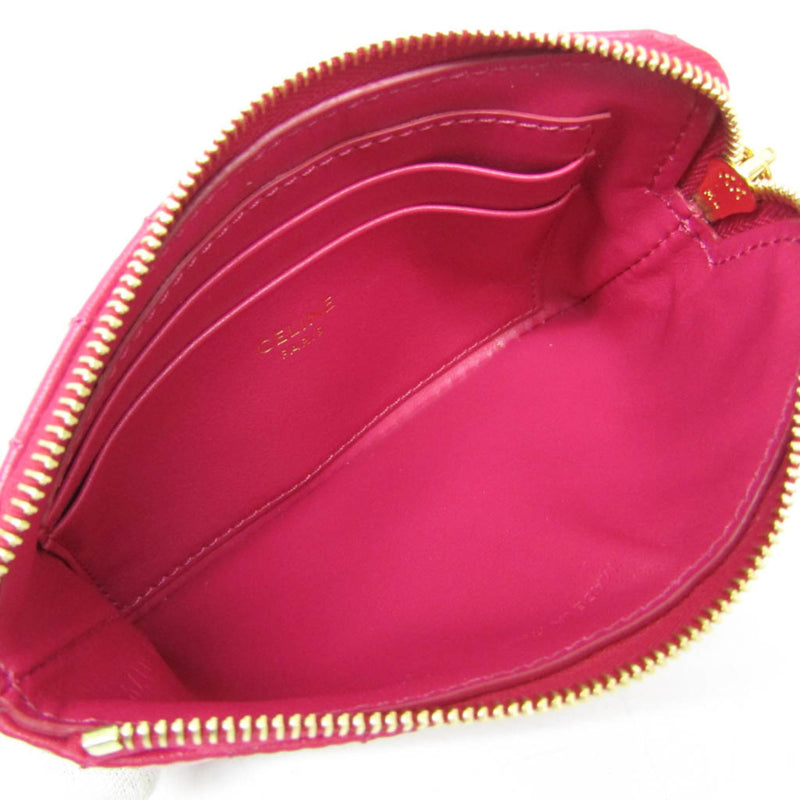 Celine C Charm Quilted Leather Pink Bag