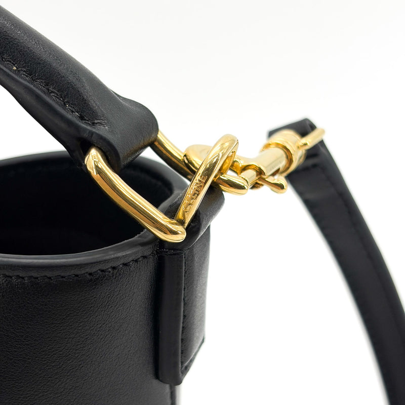 Celine Louise Leather Black Calfskin Bag