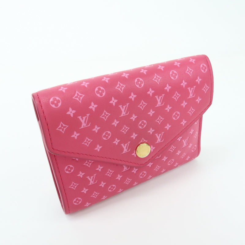 Louis Vuitton Victorine Nanogram Embossed Leather Pink Accessory