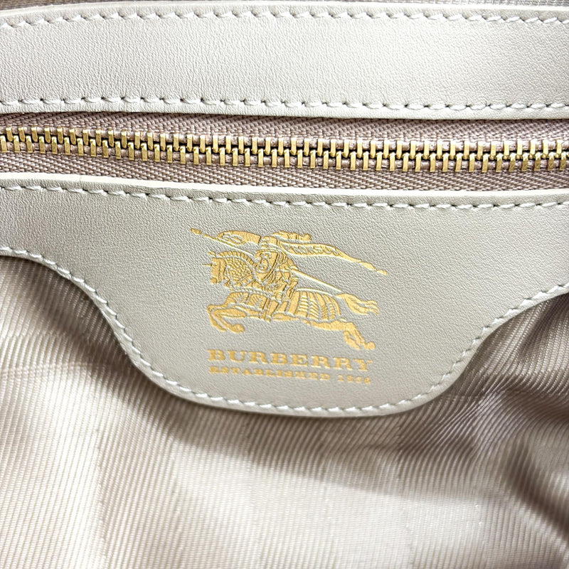 Burberry Enmore Quilted Leather Beige Bag